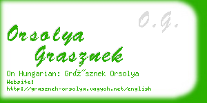 orsolya grasznek business card